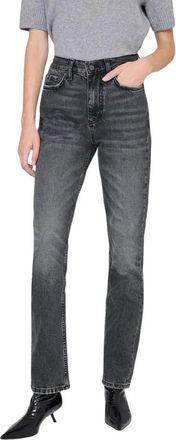 Anine Bing Bruno Slim Jeans - Dames - Slim Fit Jeans - Grijs - W26 - Katoen - Jeans