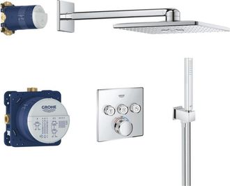 GROHE Sistema De Ducha Grt Smartcontrol 34804 Forma Cuadrada Con Thm / Kb / Hb Cromado