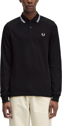 Fred Perry Double Line Polo Shirt-Uomo