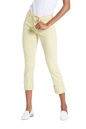 Dear John Denim Blaire High Rise Cuffed Slim Straight Jeans In Ambrosia