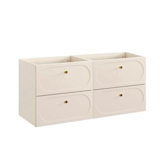 Petits Meubles Mueble bajo lavabo 120cm paneles laminados y mdf beige arena