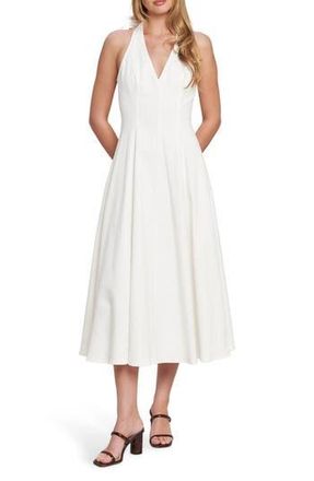 Flying Tomato Halter Neck Denim Midi Dress in White Denim at Nordstrom Rack, Size Medium