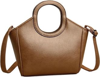 Generic Handbags Women Bags Designer Ladies Shoulder Crossbody Tote Leather Messenger Handle Female(Yellow)