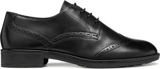 Geox D Jaylon 2 - Dames - Nette schoenen - Zwart - 36 EU - Leer - Schoenen