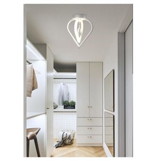 Trade Shop Trade Shop Traesio - Trade Shop - Lampadario Plafoniera A Soffitto 2 Cuori Pendente Luce 6500k 4000k 3000k Pn-01b