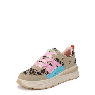 Blowfish Womens Laurel, Tan Multi Suede, 6.5
