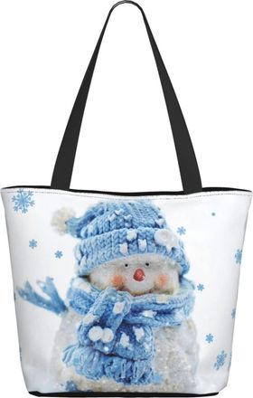 AOOEDM Winter Snowman Ladies Shopping Bag 13x11x7in.The Perfect ValentineS Day Gift.It Is The Best ValentineS Day Gift For Mom, Daughter, Wife,Etc