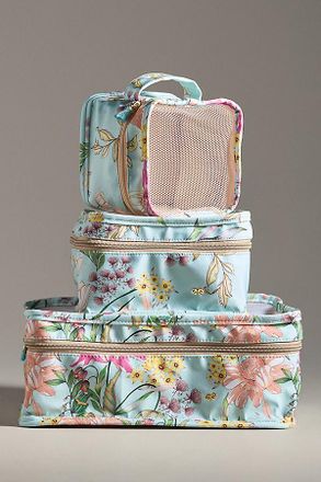 PQ Swim Floral Mesh Packing Cubes, Set of 3