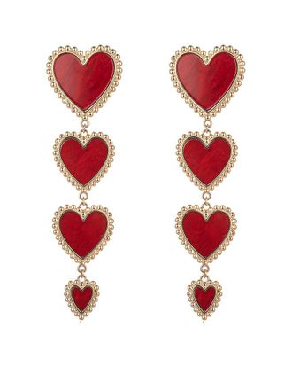 Eyecandy LA Eye Candy La Cz Sweet Heart Earrings