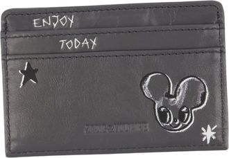 Zadig&Voltaire Accessoires, Dames, Grijs, ONE Size, Leer, Humberto Pass Wallet