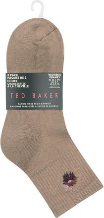 Ted Baker Set Of 3 Quarter Crew Sock