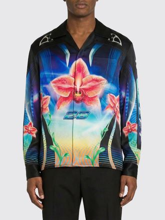 Casablanca Camicia Casablanca in seta con stampa monogram