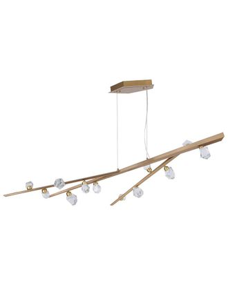 Bethel International 75In Metal Chandelier With Crystals