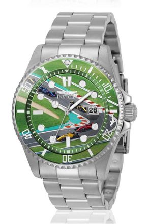 Invicta Pro Diver 51059 Herenhorloge - Quartz Uurwerk - Roestvrij Staal met Groene Wijzerplaat - 43 mm - Summerville
