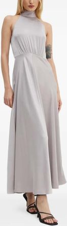 Sams&oslash;e & Sams&oslash;e Rheo bow halterneck dress - Grijs