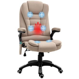 OEM Silla Oficina Con Masaje De 6 Puntos Con Funci&oacute;n Basculante Con Calefacci&oacute;n Altura Ajustable 67x74x107-116 Cm Cm Caqui