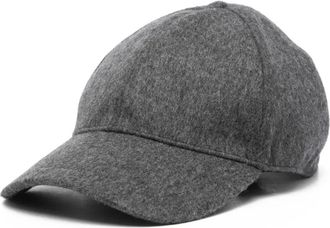Prada embossed triangle-logo cap - Grey