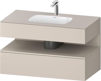 Duravit Duravit - Qatego Lavabo Encastr&eacute; Avec Meuble Sous-lavabo En