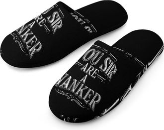 Generic You Sir Are A Wanker Mens House Slippers Slip Indoor Slipper On Shoes Warm Outdoor