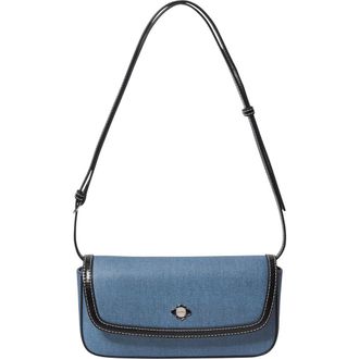 Oryany Moroccan Denim Print Leather Crossbody Phone Wallet in Denim Blue at Nordstrom Rack
