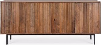 Mathi Design Aparador de madera de mango de 4 puertas L170cm