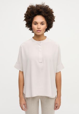 Eterna Shirtbluse ETERNA OVERSIZE FIT, Damen, Gr. 42, beige (taupe), 100% Seide, Blusen Shirtbluse
