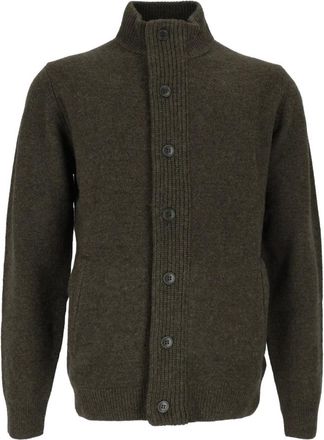 Barbour Essential Patch Zip Through - Knitwear - Hombre - Verde - XL