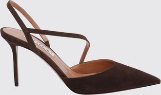 Aquazzura Slingback Dynasty in pelle di vitello scamosciata con tacco a spillo