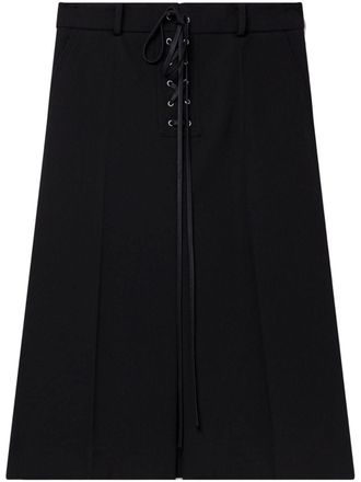 Stella McCartney Wollen midi-rok - Zwart