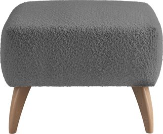 Inosign Polsterhocker »Colori« Holzfussfarbe wählbar, verschiedene Stoffe, hochwertige Stoffqualität