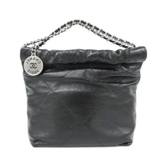 Chanel Pre-owned 22 Line Calf Mini Shoulder Bag - Dames - Pre-owned - Zwart - Maat: ONE Size Leer