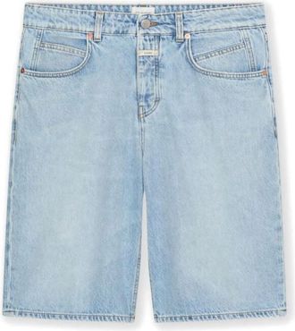 Closed Dames, Korte broeken, Blauw, Maat: W26 Katoen
