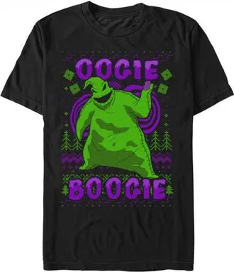 The Nightmare Before Christmas Mens The Nightmare Before Christmas Oogie Boogie Ugly Sweater Graphic T-Shirt in Black at Nordstrom, Size Xxx-Large