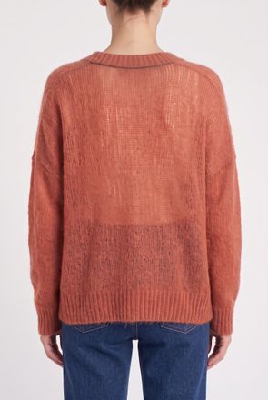 Brunello Cucinelli Wool Mohair Sweater - Rust
