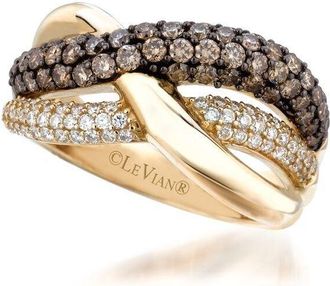 Le Vian Ladies Euphoria Chocolate Rings set in 14K Honey Gold