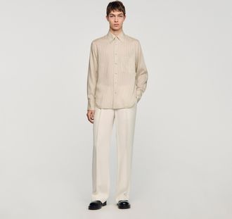 Sandro Striped loose-fit shirt