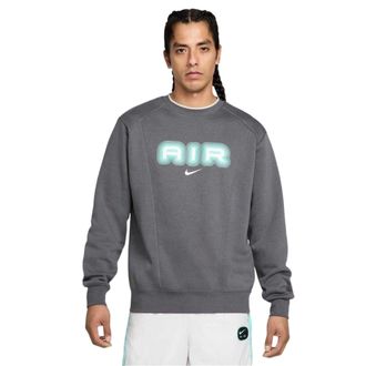 Nike Heren Air Crew Neck Relaxed Fit Sweatshirt met lange mouwen (IJzergrijs)