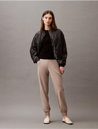 Calvin Klein Womens Modern Commute Joggers - Brown - XS
