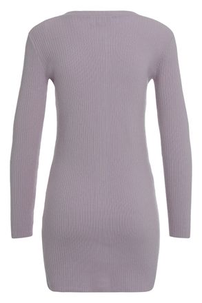 Sablyn Ribbed Cashmere Cardigan - Purple