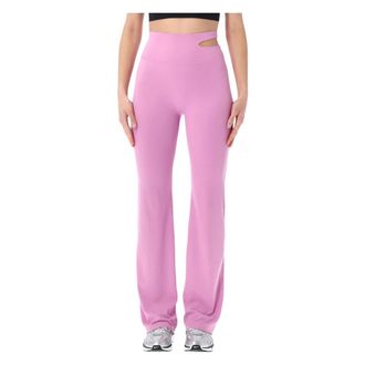 Nike Wide Trousers, female, Pink, Size: XS Zenvy Leggings