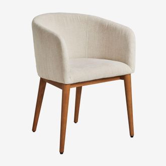 Sklum Sklum - Silla De Comedor Tapizada Con Reposabrazos Bunia