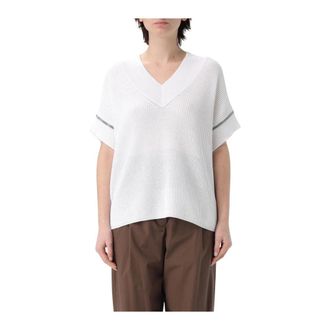 Brunello Cucinelli Mujer, Jerseys, Blanco, Talla: S