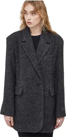 Birgitte Herskind Wilma Abrigo Cruzado - Jackets - Mujer - Negro - M
