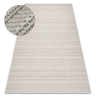 RugsX Rugsx - Alfombra Jersey 19233 Crema - L&iacute;neas, Estructural, Lazo Boho Beige 120x170 Cm