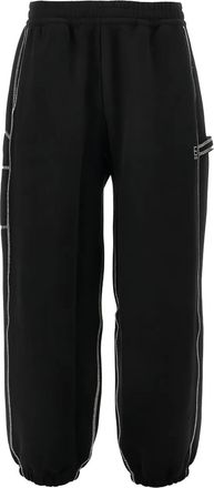 Emporio Armani contrast-trim joggers - Black