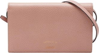 Gucci Pink Leather Chain/Shoulder Wallet (Pre-Owned)