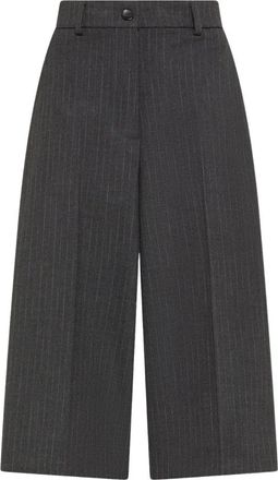 Seventy Bermuda sartoriale gessato - Dames - Korte Broeken - Grijs - S - Polyester - Korte Broeken