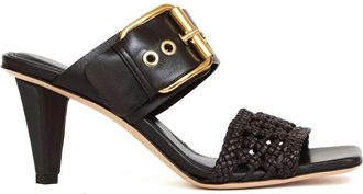 AGL Slide Pelle Intrecciata - Dames - Muiltjes - Bruin - 39 EU - Leer - Schoenen