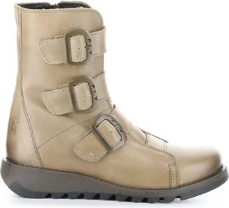 FLY London Womens Scop 110 Wedge Heel Boot In Taupe
