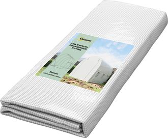 OEM Cubierta De Repuesto Para Invernadero De Polietileno 3x2x2 M Con 6 Ventanas Y Puerta Enrollable Blanco